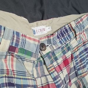 J.crew plaid shorts